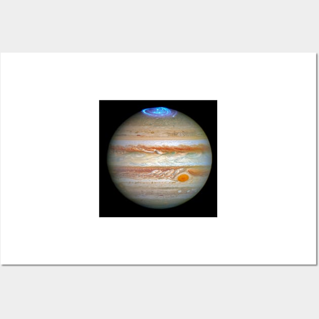 Aurora on Jupiter, HST-ultraviolet image (C029/8233) Wall Art by SciencePhoto